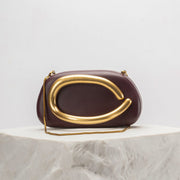 Trendsi 0 Retro Metal Decorative Clutch Box Bag