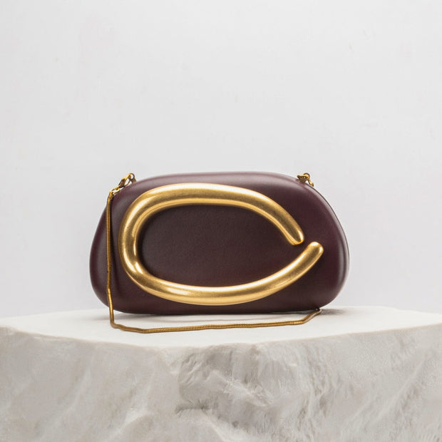 Trendsi 0 Retro Metal Decorative Clutch Box Bag