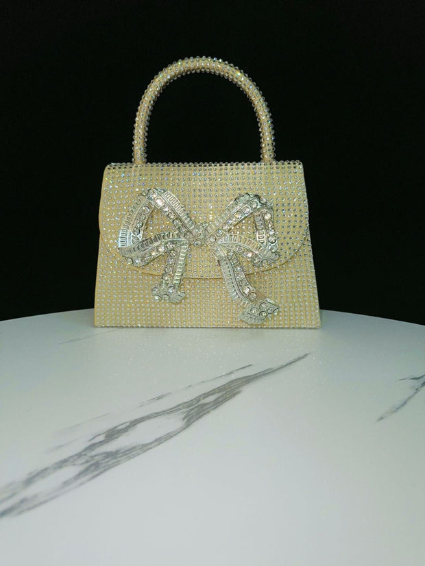 Trendsi 0 Gold Rhinestone Banquet Full Diamond Shoulder Crossbody Women's Bag