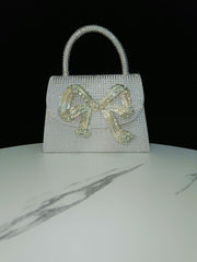 Trendsi 0 Silver Rhinestone Banquet Full Diamond Shoulder Crossbody Women's Bag