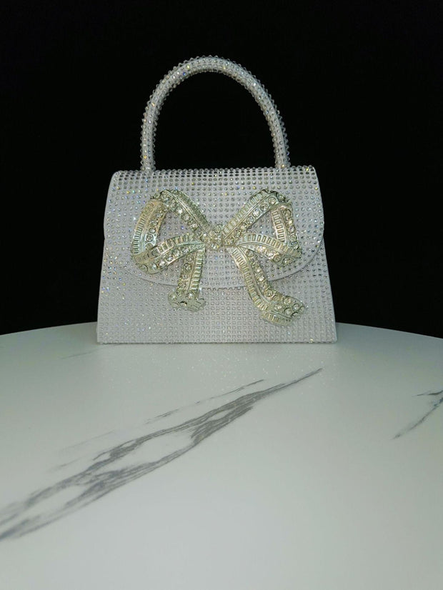 Trendsi 0 Silver Rhinestone Banquet Full Diamond Shoulder Crossbody Women's Bag