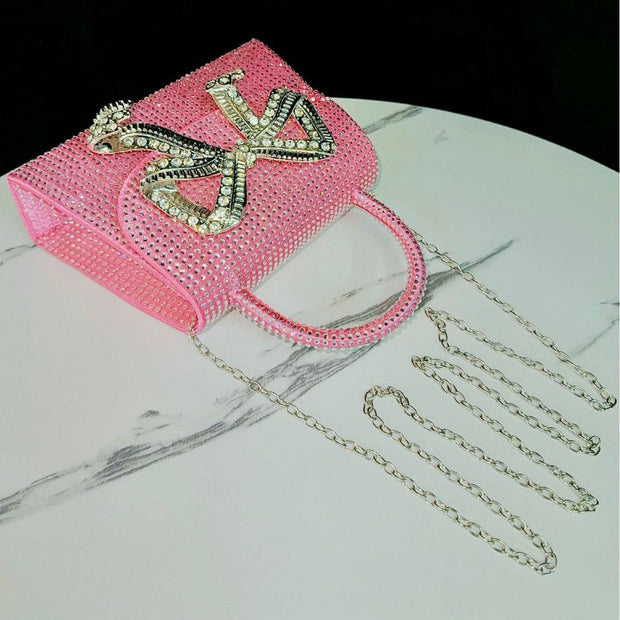 Trendsi 0 Rhinestone Banquet Full Diamond Shoulder Crossbody Women's Bag