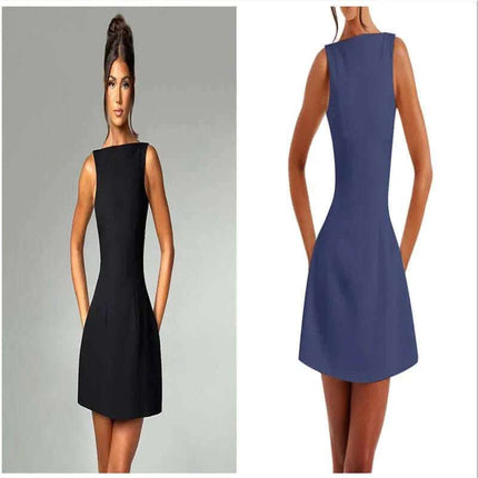 Sexy Slim-fitting Backless Dress Summer Sleeveless Short Dresses Fendax 0