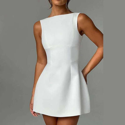 Sexy Slim-fitting Backless Dress Summer Sleeveless Short Dresses Fendax 0