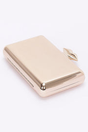 Fendax Gold Simple Metal Clutch