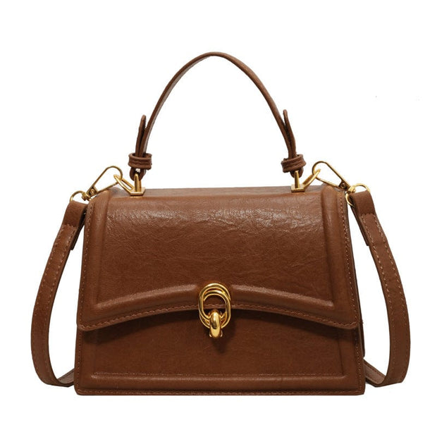 Trendsi 0 Brown Small Handbag Women's Shoulder Small Square Bag Crossbody Bag