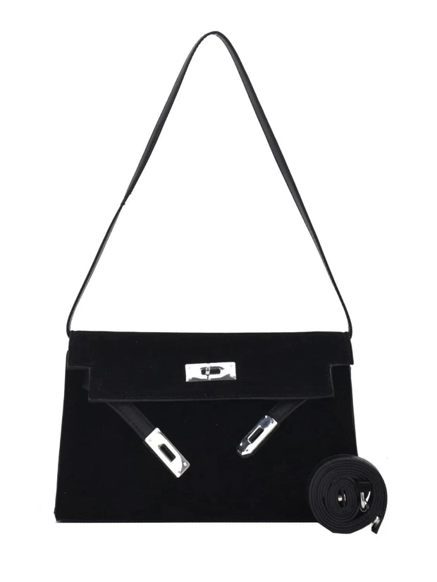 Trendsi Solid Color Polyester Shoulder Bag