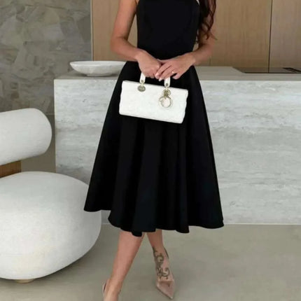 Solid Color Tube Midi Dress Fendax Women