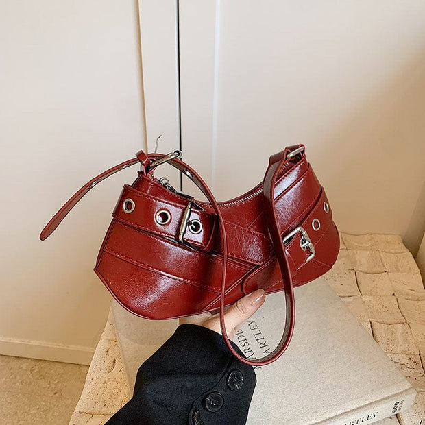 Trendsi 0 Red / 13cmX28cmX8cm Special-interest Design French Stick Underarm Bag Women's Fashion