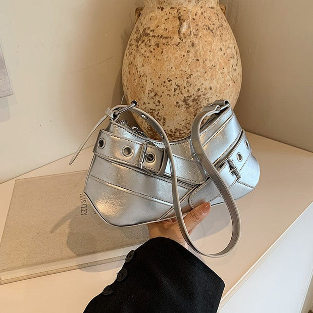 Trendsi 0 Silver / 13cmX28cmX8cm Special-interest Design French Stick Underarm Bag Women's Fashion
