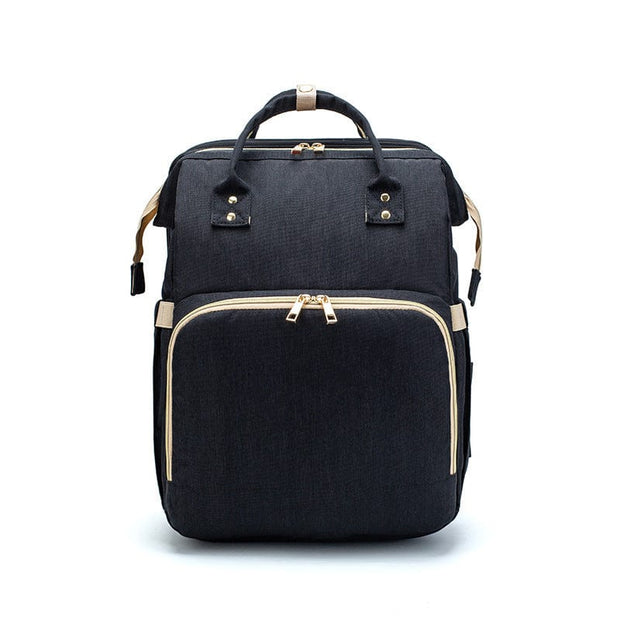 Trendsi 0 Black A USB Charging Version Mommy Bed Backpack Folding Large Capacity Multi-function