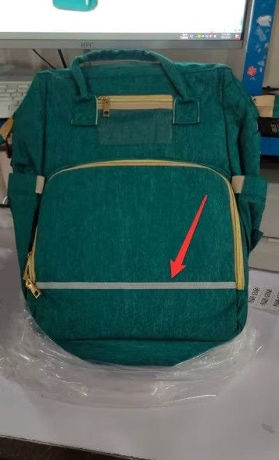 Trendsi 0 Green B USB Charging Version Mommy Bed Backpack Folding Large Capacity Multi-function