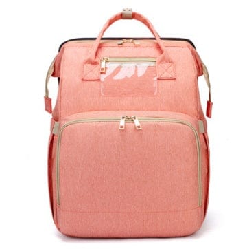 Trendsi 0 Pink C USB Charging Version Mommy Bed Backpack Folding Large Capacity Multi-function
