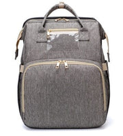 Trendsi 0 Grey C USB Charging Version Mommy Bed Backpack Folding Large Capacity Multi-function