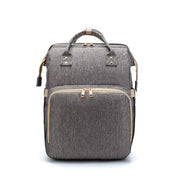 Trendsi 0 Grey A USB Charging Version Mommy Bed Backpack Folding Large Capacity Multi-function