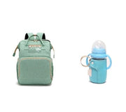 Trendsi 0 Light green C and blue USB Charging Version Mommy Bed Backpack Folding Large Capacity Multi-function