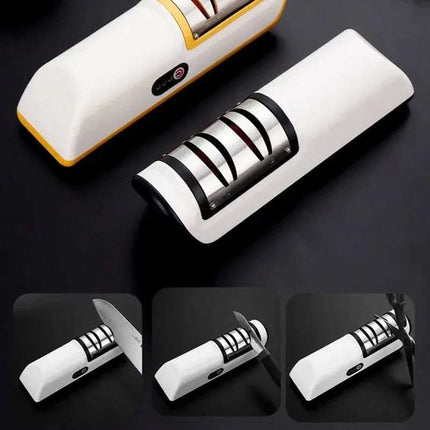 USB Rechargeable Electric Knife Sharpener Automatic Adjustable Kitchen Tool For Fast Sharpening Knives Scissors And Grinders Gadgets Fendax 0