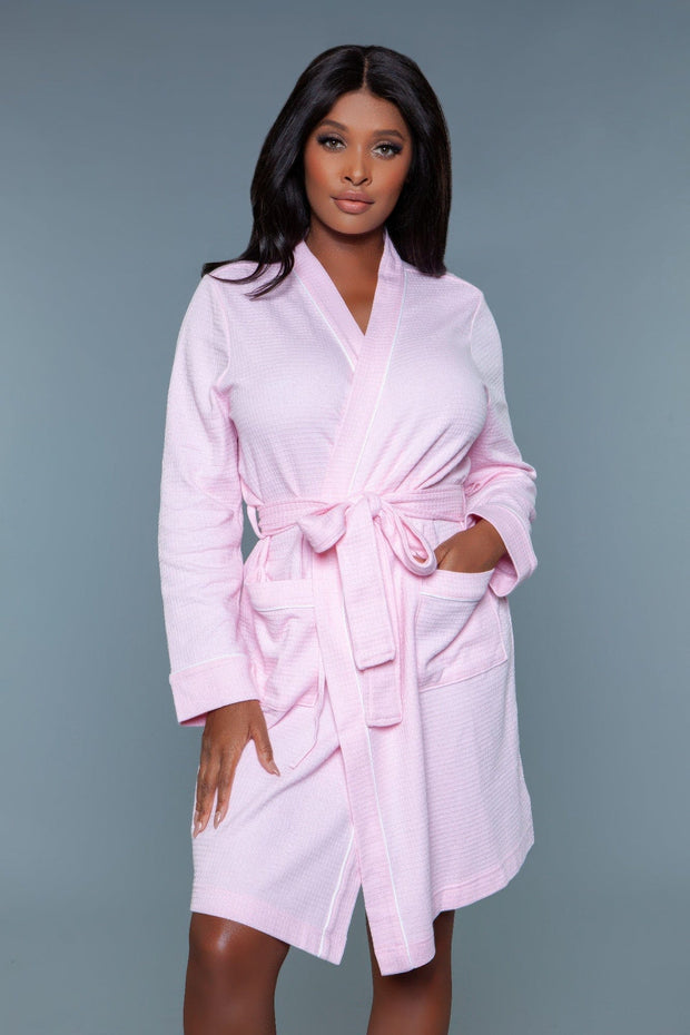 Fendax Light Pink / S/M Waffle Robe Queen