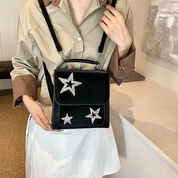 Trendsi 0 Women's Bag Fashionable Sequins Five-pointed Star Backpack