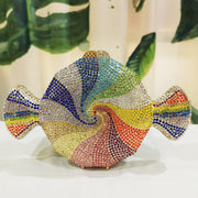 Trendsi 0 Golden Color Women's Diamond Candy Shape Crystal Diamond Clutch