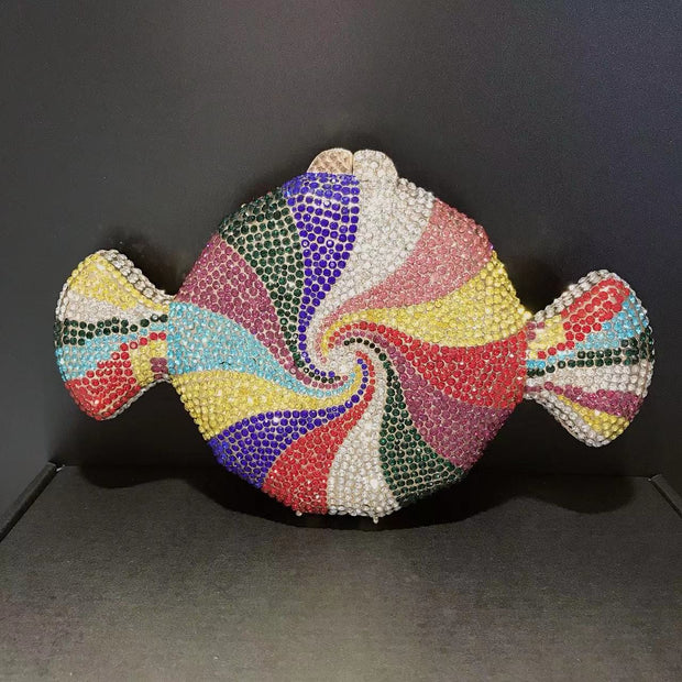 Trendsi 0 Colorful Women's Diamond Candy Shape Crystal Diamond Clutch