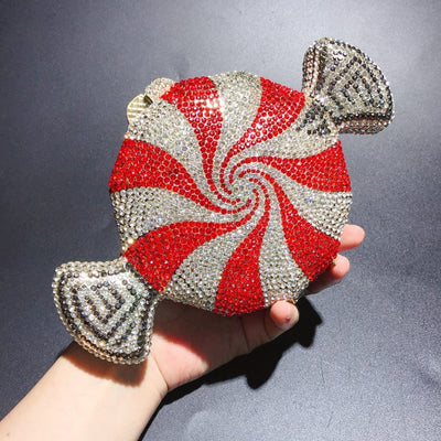 Trendsi 0 Women's Diamond Candy Shape Crystal Diamond Clutch