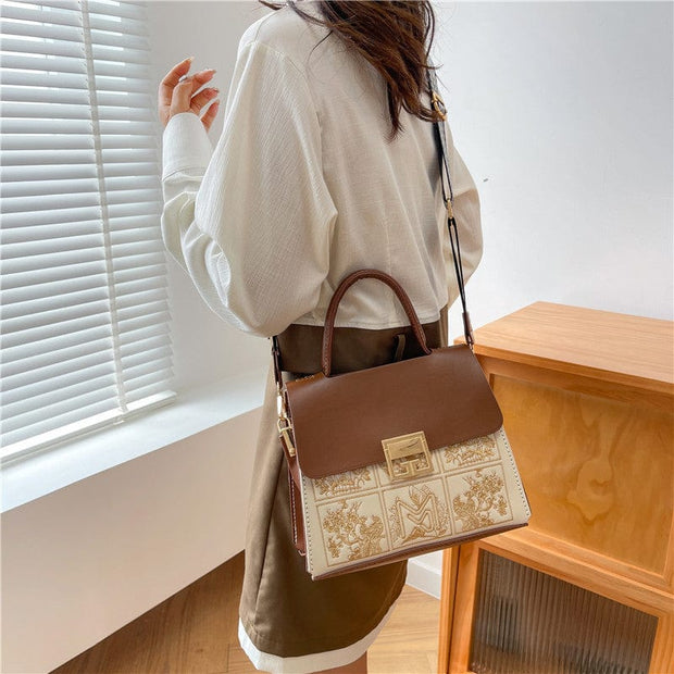 Trendsi 0 Women's Diy Handmade Knitted Messenger Bag