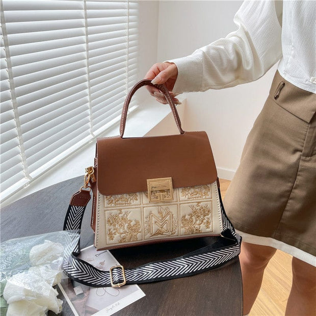 Trendsi 0 Women's Diy Handmade Knitted Messenger Bag