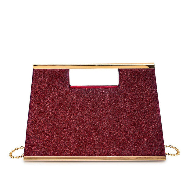 Trendsi 0 Wine Red Women's Fashion Bright Shoulder Hand Carrying Messenger Bag
