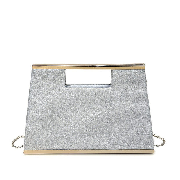 Trendsi 0 Silver Women's Fashion Bright Shoulder Hand Carrying Messenger Bag