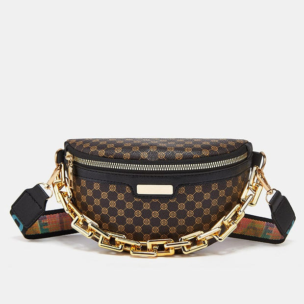 Trendsi 0 Brown Women's Fashion Chest Bag Shoulder Bag Leopard Print Waist Bag