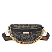 Trendsi 0 Women's Fashion Chest Bag Shoulder Bag Leopard Print Waist Bag
