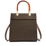 Trendsi 0 Coffee Women's Fashion Stone Pattern Handbag