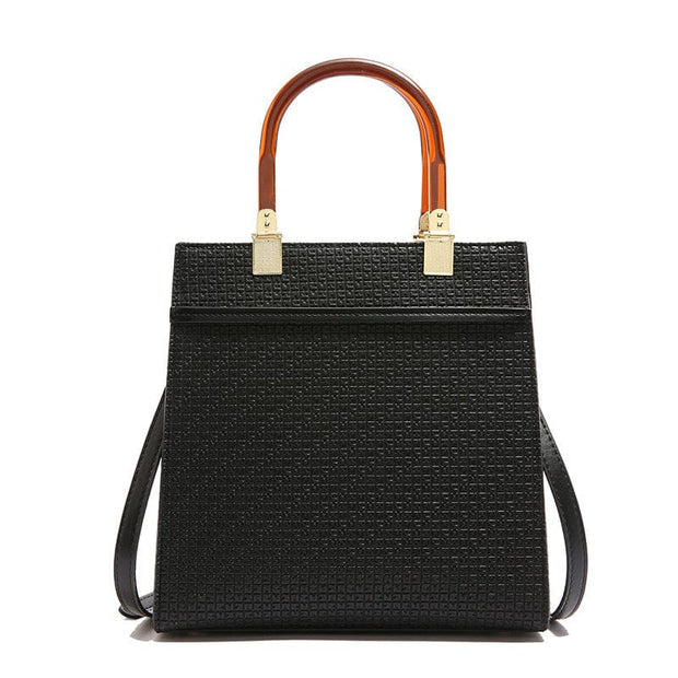 Trendsi 0 Black Women's Fashion Stone Pattern Handbag