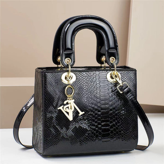 Trendsi 0 Nail Pattern Black Women's Handbag Shoulder Messenger Bag