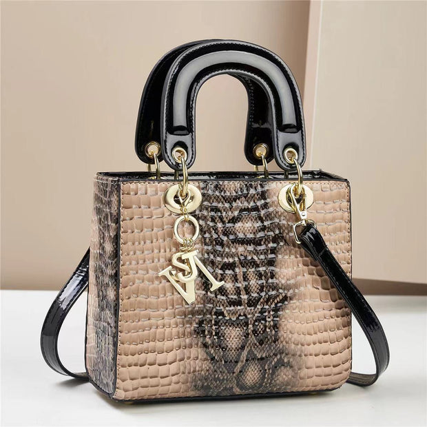 Trendsi 0 Nail Pattern Khaki Women's Handbag Shoulder Messenger Bag