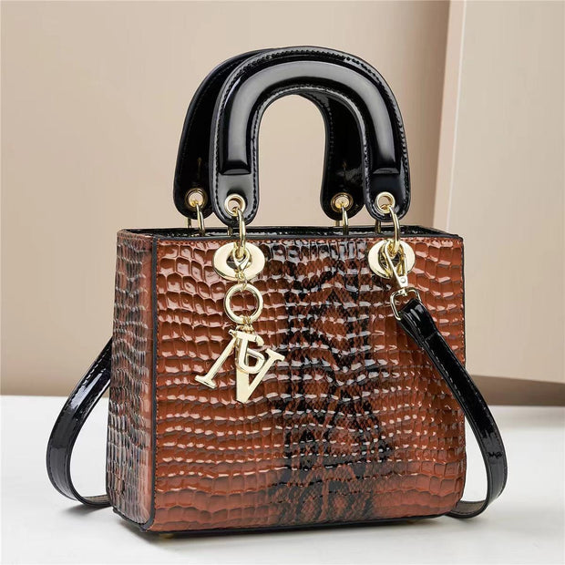 Trendsi 0 Nail Pattern Yellowish Brown Women's Handbag Shoulder Messenger Bag