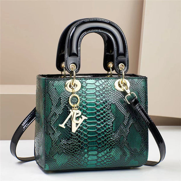 Trendsi 0 Snakeskin Green Women's Handbag Shoulder Messenger Bag