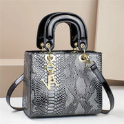 Trendsi 0 Snakeskin Silver Women's Handbag Shoulder Messenger Bag