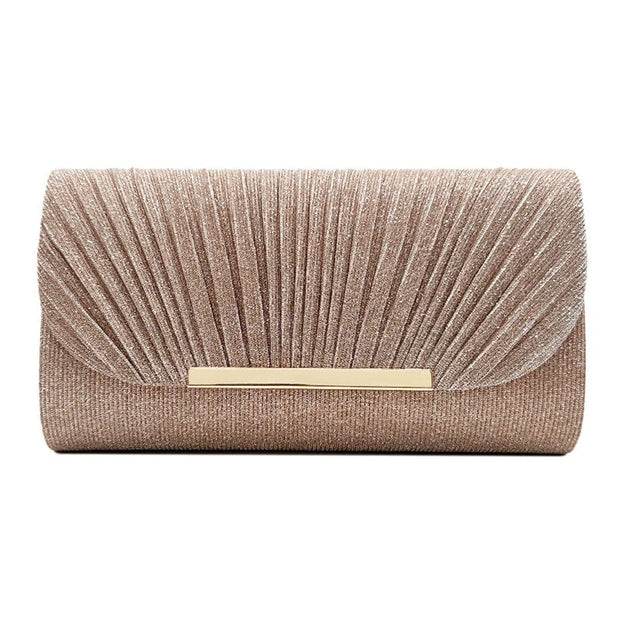 Trendsi 0 Champagne / Standard Women's Hardware Edge Party Pattern Fine Pink Clutch
