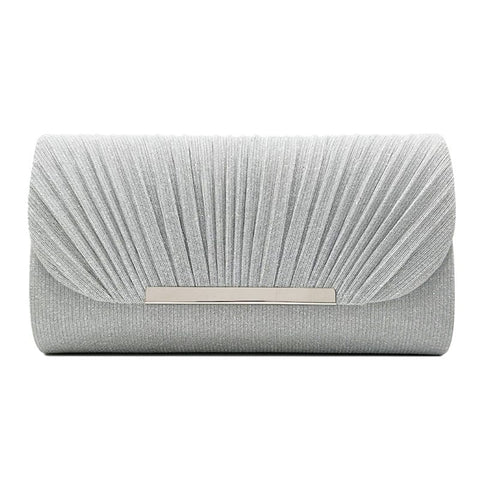 Trendsi 0 Silver / Standard Women's Hardware Edge Party Pattern Fine Pink Clutch