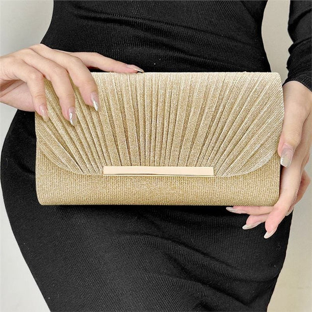 Trendsi 0 Women's Hardware Edge Party Pattern Fine Pink Clutch