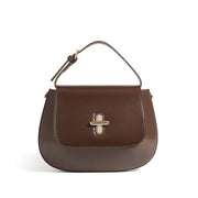 Trendsi 0 Coffee / 23X2X17cm Women's Leather Messenger Bag Niche