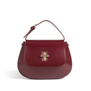 Trendsi 0 Wine Red / 23X2X17cm Women's Leather Messenger Bag Niche