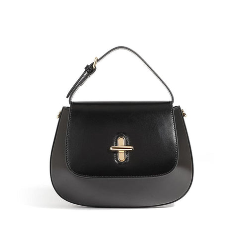 Trendsi 0 Black / 23X2X17cm Women's Leather Messenger Bag Niche