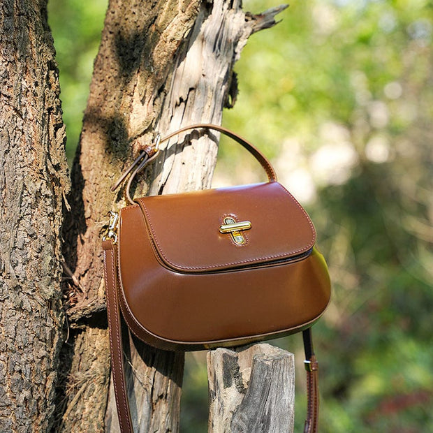 Trendsi 0 Women's Leather Messenger Bag Niche