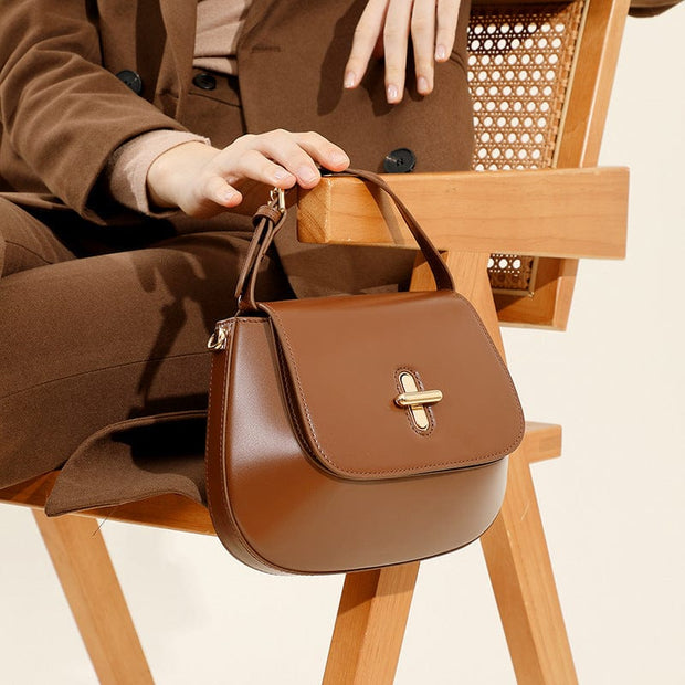 Trendsi 0 Women's Leather Messenger Bag Niche