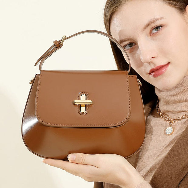 Trendsi 0 Women's Leather Messenger Bag Niche