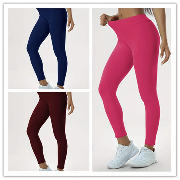 Trendsi 0 Set2 / 2XL Women's Yoga Pants High Waist Lift High Elastic Tight Fitness Trousers