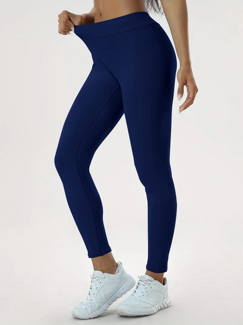 Trendsi 0 Navy Blue / S Women's Yoga Pants High Waist Lift High Elastic Tight Fitness Trousers